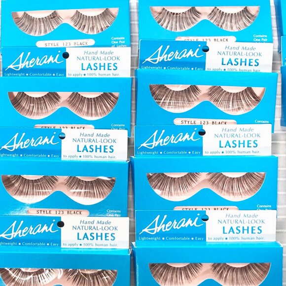 Pack of 20 Sherani Voluminous Eyelashes | Black | Style 123 Human Hair - Picture 1 of 6